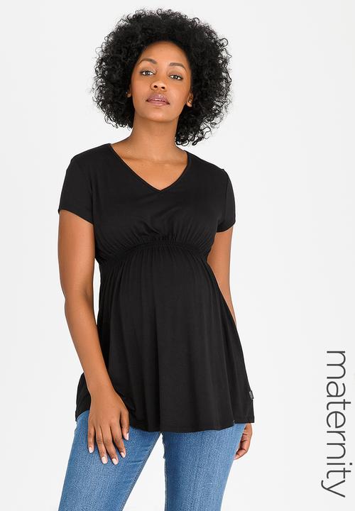 Cherry Melon - Basic Underbust Smock Top Black