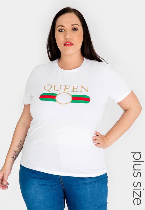 STYLE REPUBLIC PLUS - Queen Tshirt White