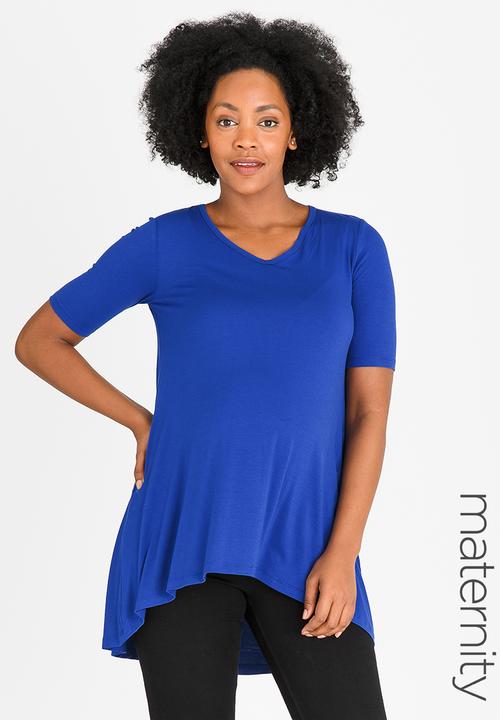 edit Maternity - Longer Length T Blue