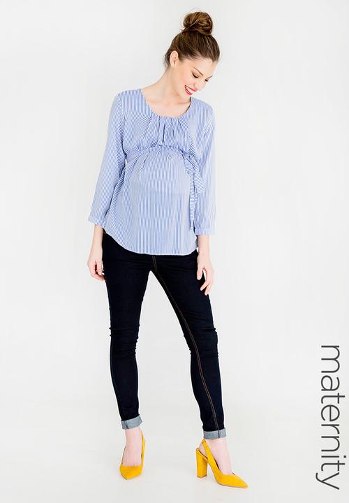 edit Maternity - Front Pleat Maternity Top Multi-colour
