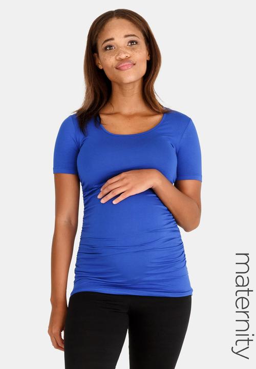 Cherry Melon - Short Sleeve Round Neck Tee Cobalt