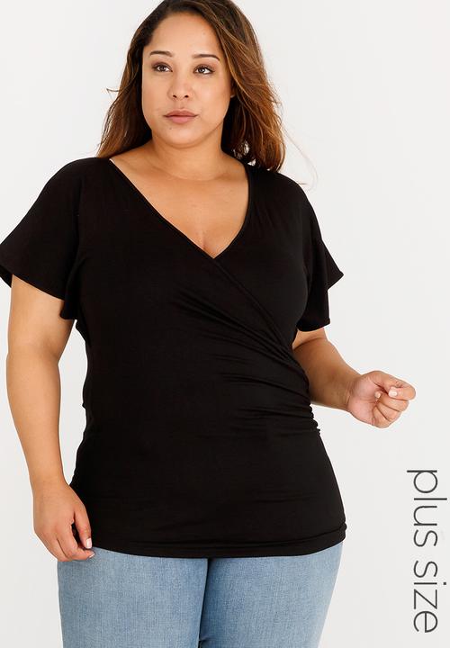 Marique Yssel - Ruffle Sleeve Sophia Top Black