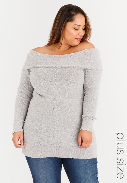 STYLE REPUBLIC PLUS - Bardot Jersey Grey