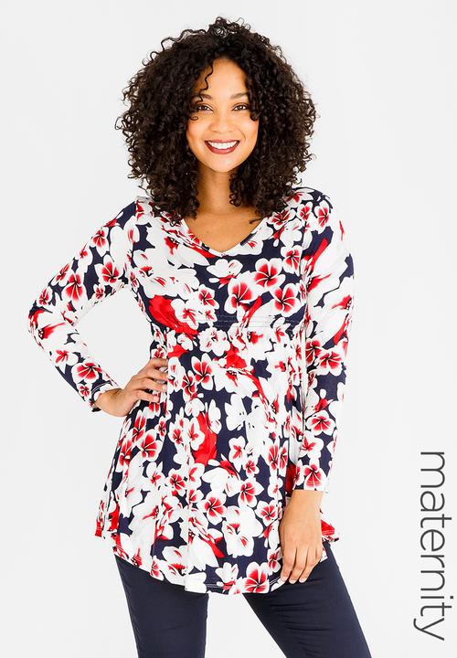 Cherry Melon - Printed Underbust Top Multi-colour