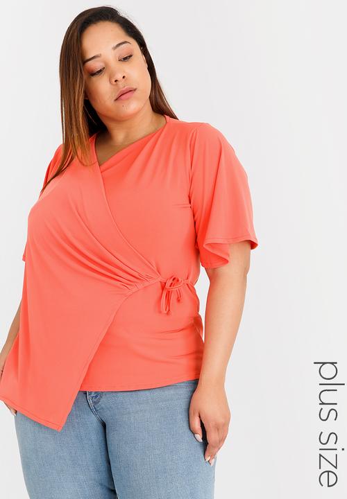 edit Plus - Wrap Top Orange