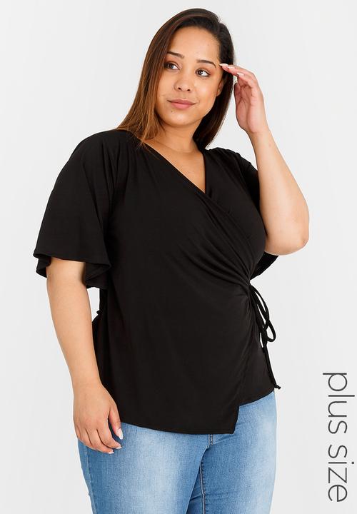 edit Plus - Wrap Top Black