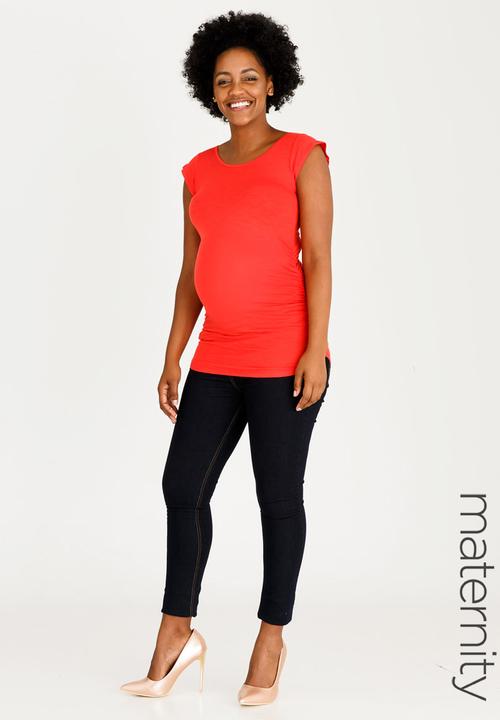 Cherry Melon - Flutter Sleeve Top Orange