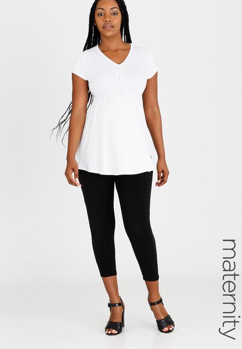 Cherry Melon - Basic Underbust Smock Top White