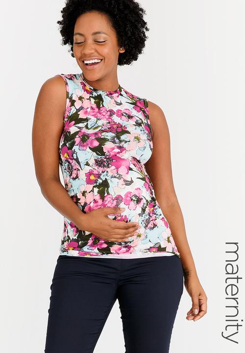 edit Maternity - High-Neck Top Multi-colour