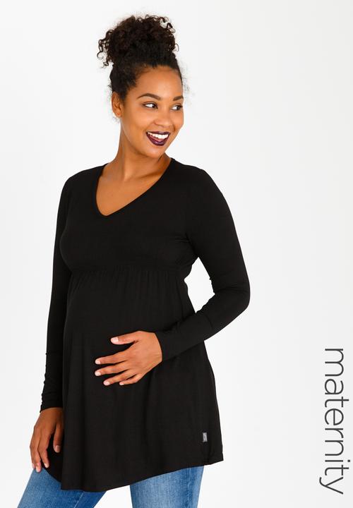 Cherry Melon - Basic Longsleeve Underbust Top Black