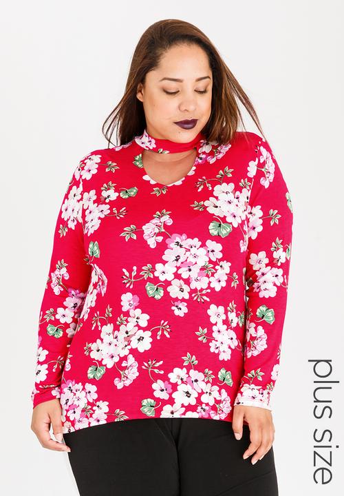 Slick - Estella Keyhole Top Red