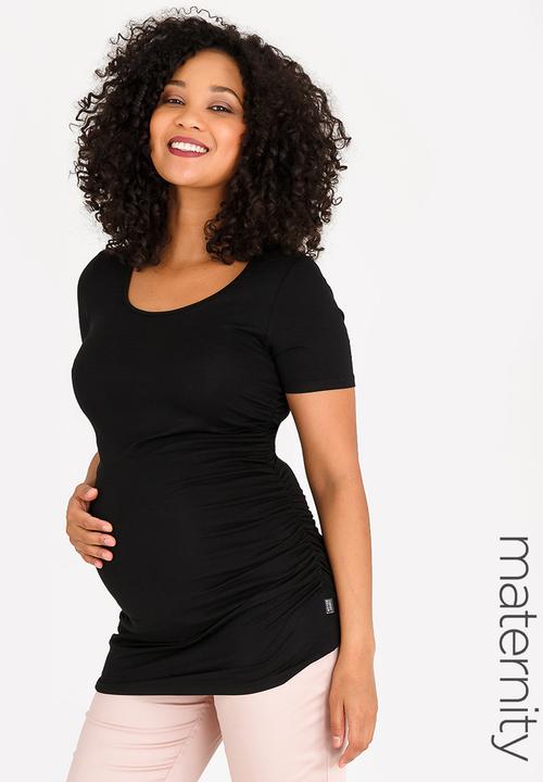 Cherry Melon - Basic Round Neck Tee Black