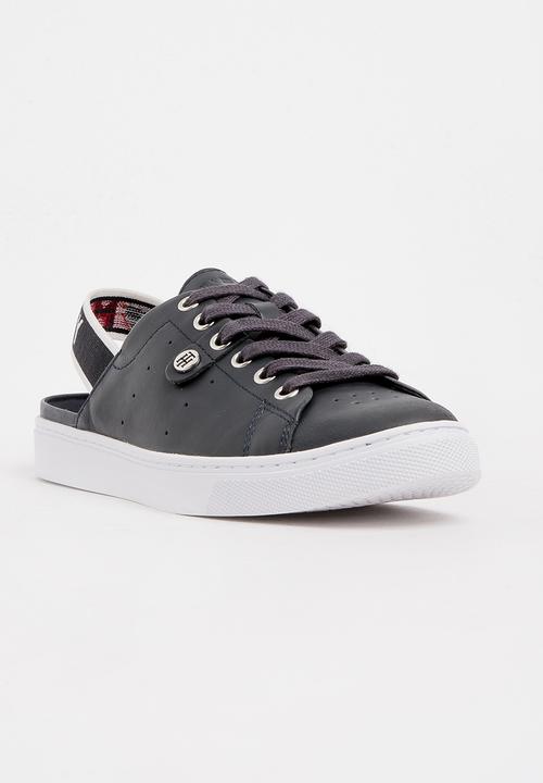Leather Slingback Sneakers Navy Tommy 