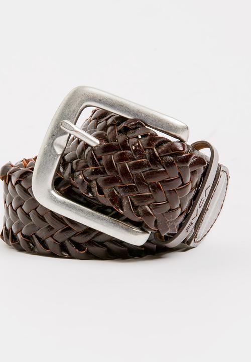 RVCA - Wellington Leather Belt Brown