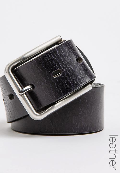 POLO - Denzel Leather Belt Navy