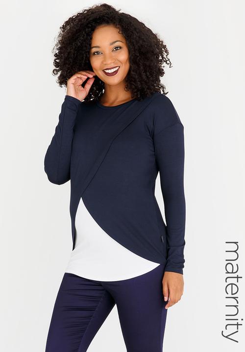 Cherry Melon - Basic Overlay Feeding Top Navy