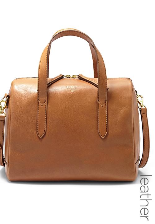 fossil tan handbag