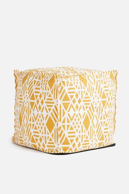 Saffron ottoman - yellow