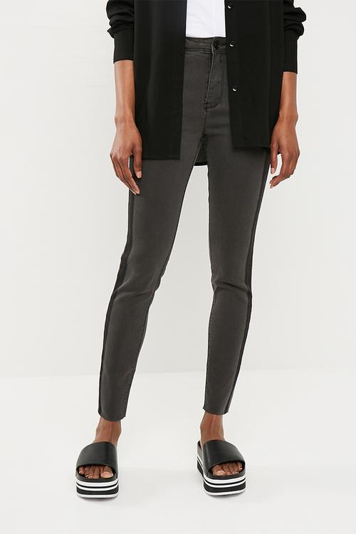 Sinner shadow side panel skinny - black