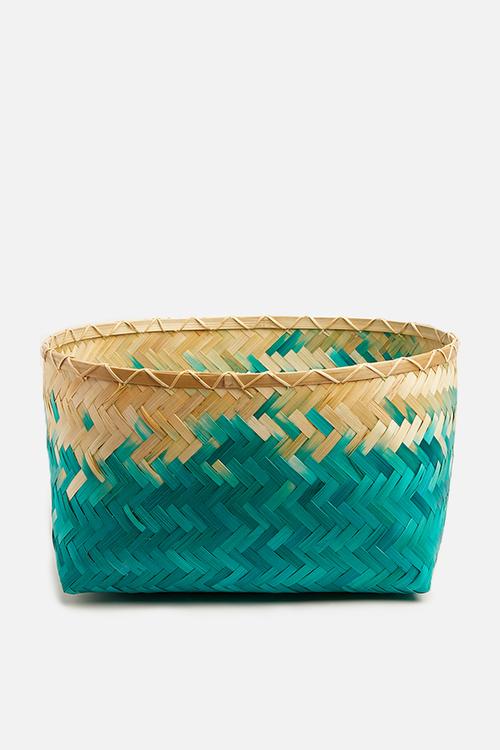 Ombre basket large - turquoise