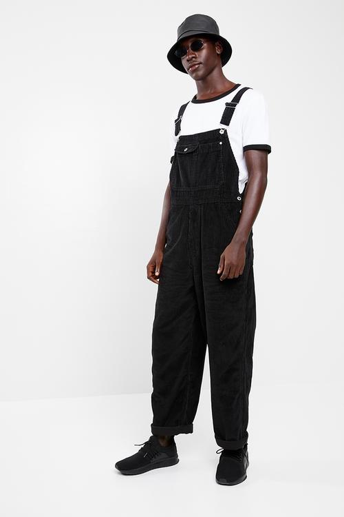 Slivertab overalls - black
