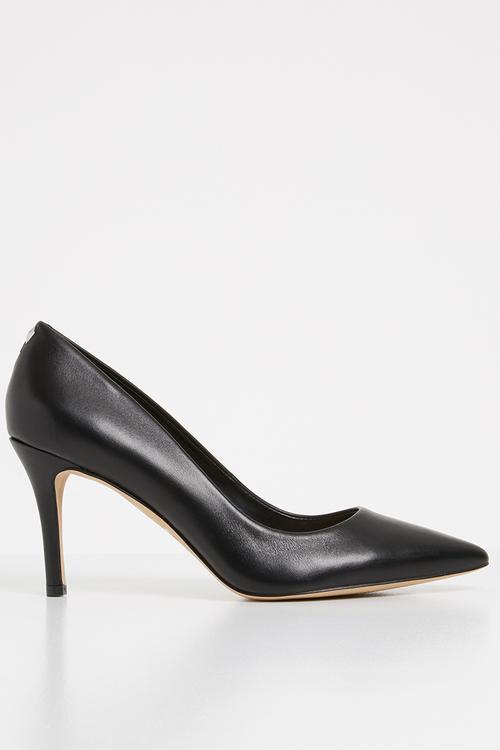 Coroniti leather heel - black