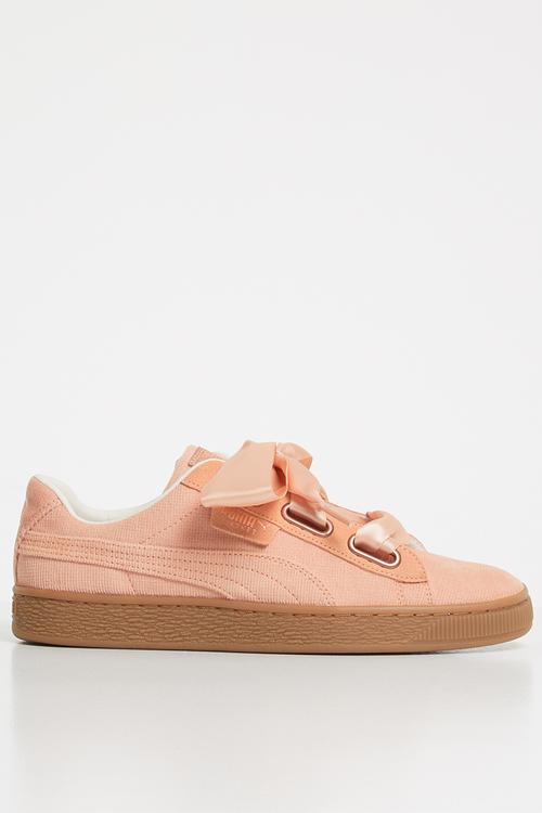 Basket heart corduroy - coral