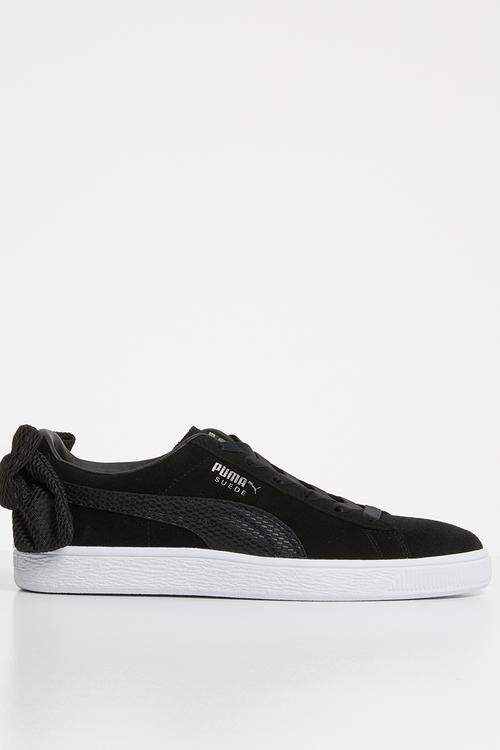 Suede bow uprising - black & white