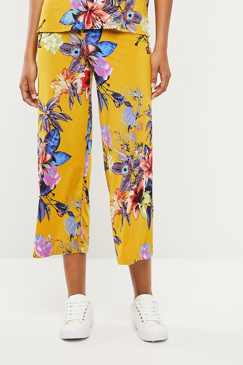 Plisse culotte pants - multi 