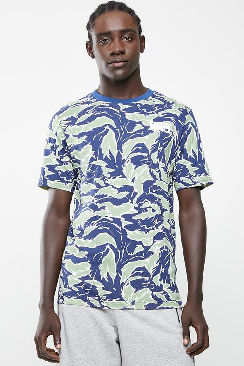 Athletics camo tee - blue & green 