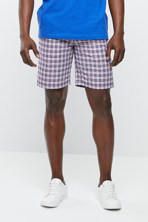 Gary check short - red & blue 