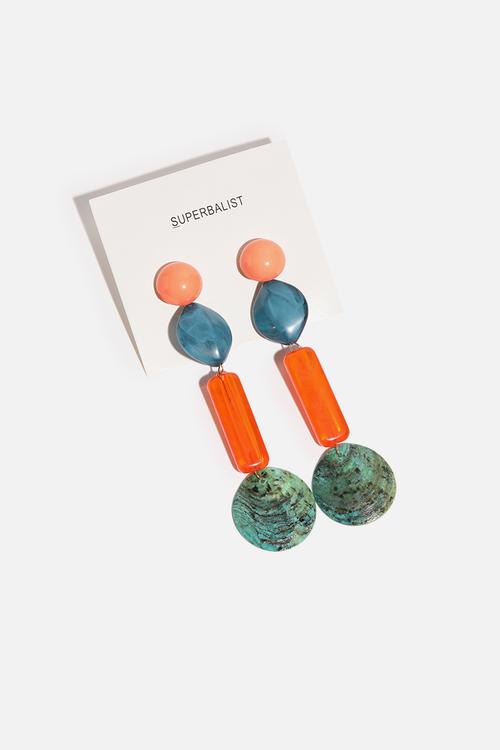 Resort drop earrings - multi