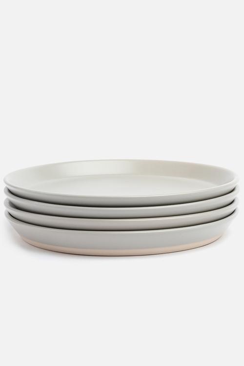 Ashen side plate set of 4 - grey