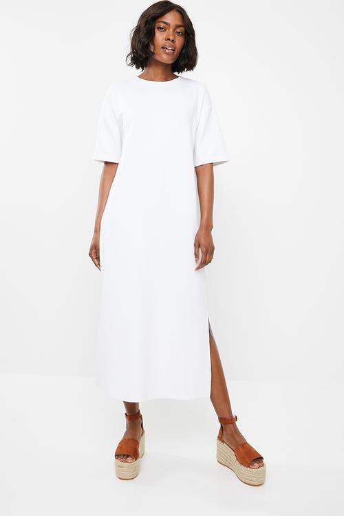 Oversized T-shirt dress - white