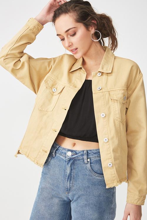 Batwing trucker - yellow 