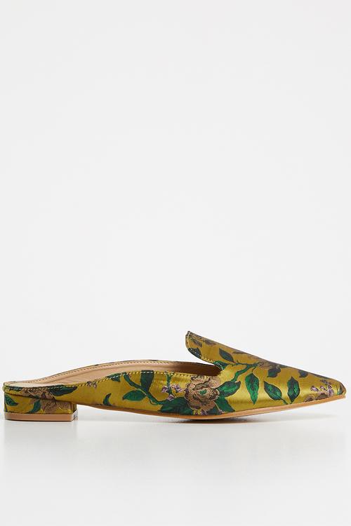 Botanic push-in mule - mustard