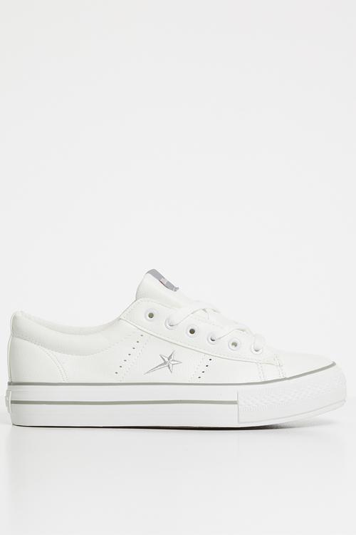 L-maxwell platform sneakers - white