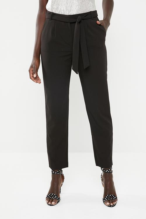 Michelle belt pants - black