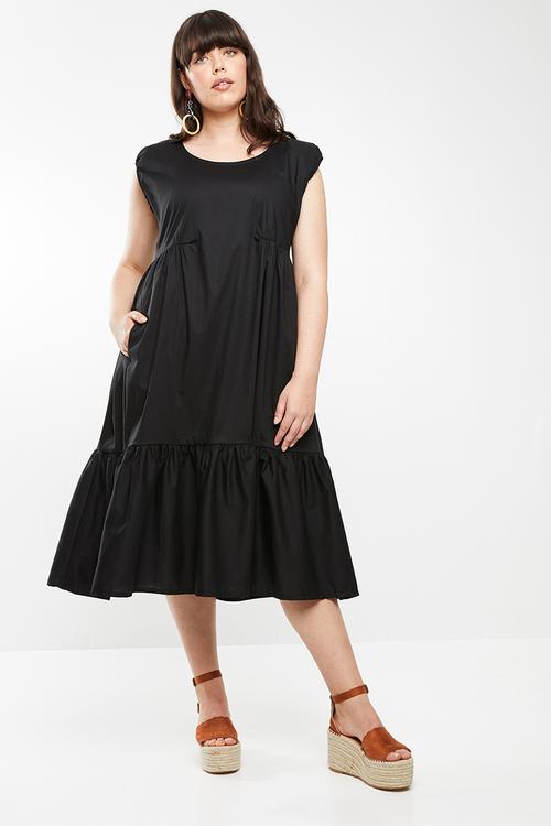 Nosisi midi dress - black