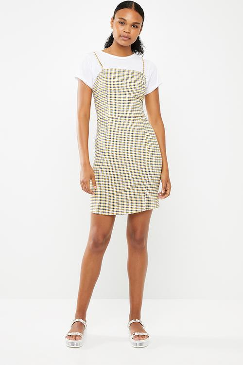 Check bodycon dress - multi
