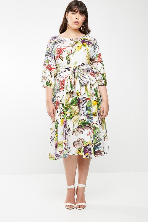 Morgan midi dress - multi 