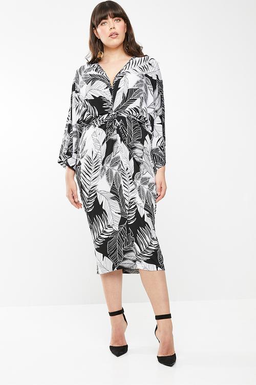Twist dress - multi-colour