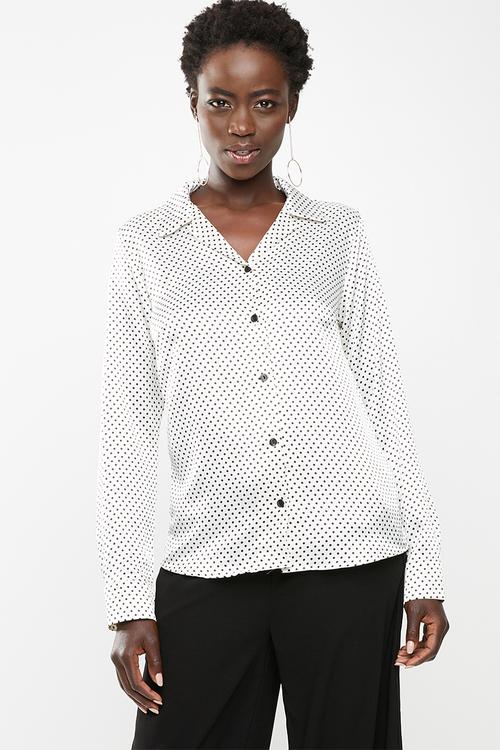 Button down shirt - black and white