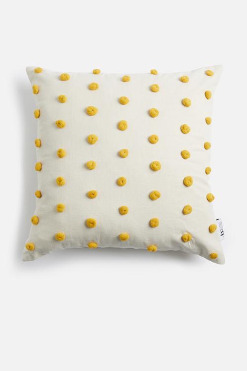 Itsy bitsy cushion cover - yellow & natural