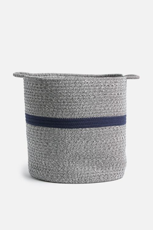 Cotton rope storage basket - large