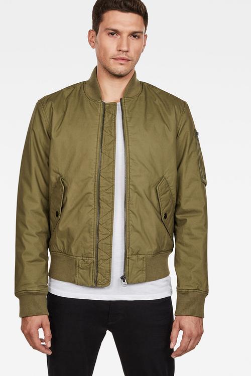 Vodan padded bomber - green