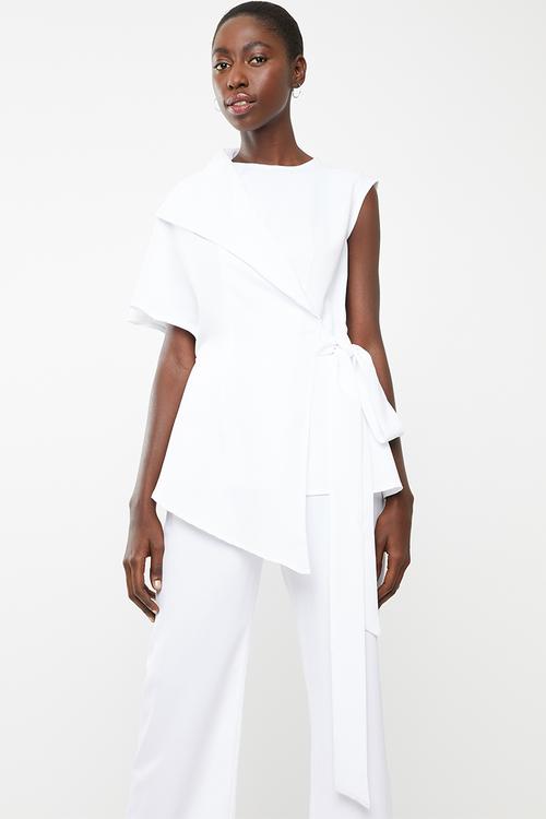 Nomzamo flap top short - white