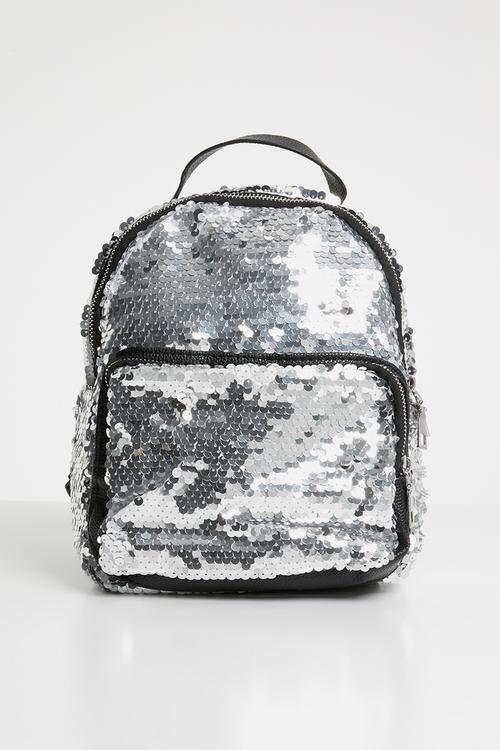 Sequin backpack - silver