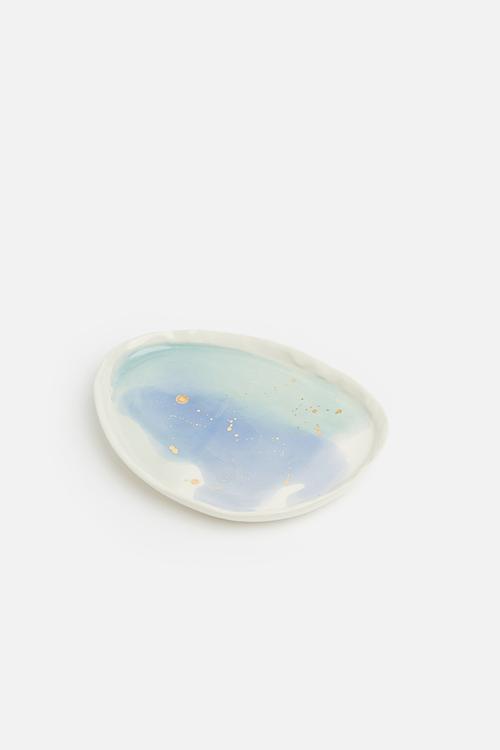 Rainbow trinket tray - oval
