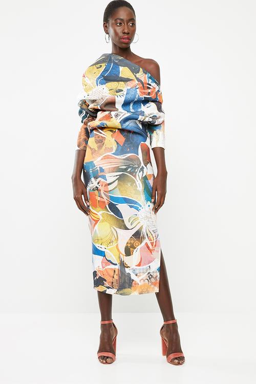 Makeba spectacular dress - multi-colour